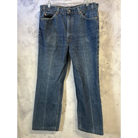 Vintage Levis 517 Orange Tab Denim Jeans Mens 38 x 31 - Picture 1 of 9